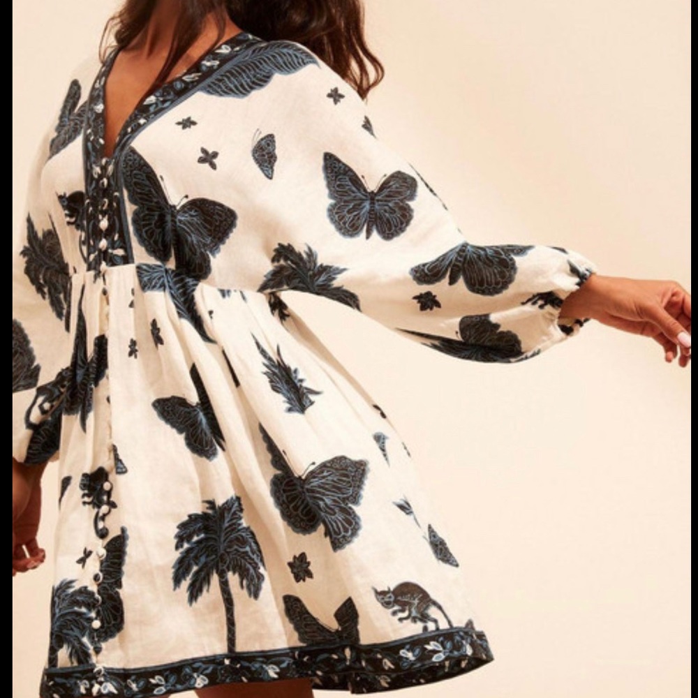 COPY - Banana Republic Butterfly Linen mini Dress